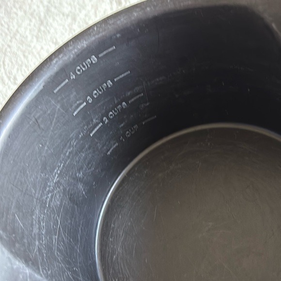Pampered Chef Black 4 cups Microwave Steamer Small Pot Lock Lid made in USA - Picture 6 of 6